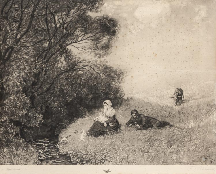 Bild 3 zu Objekt, Cella Thoma, the artist's wife, c. 1875, Hans Thoma, 163F 1094