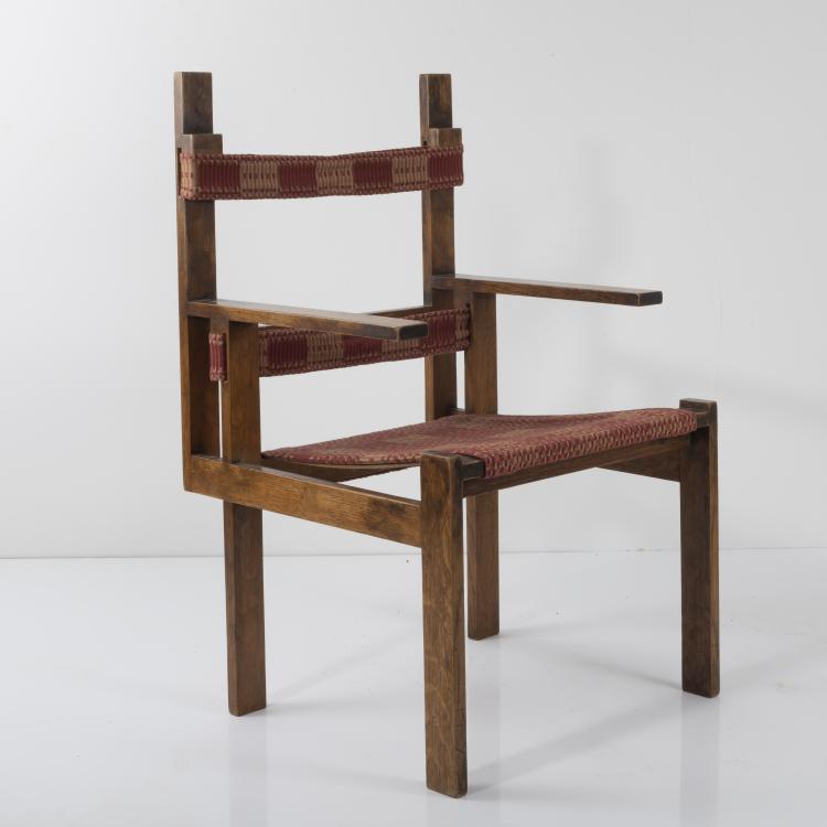 Hauptbild zu Objekt, 'ti 1a' wooden-slat chair, 1924, Marcel Breuer, Bauhaus, Weimar, 163A 20