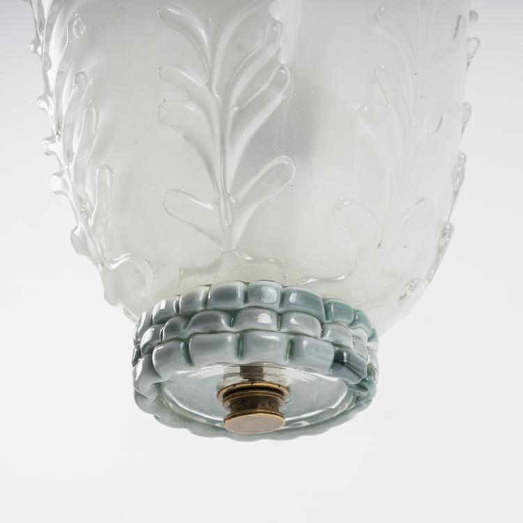 Bild 2 zu Objekt, 'Cristallo a rilievi' ceiling light, c. 1933, Tomaso Buzzi, Venini & C., Murano, 163F 1164