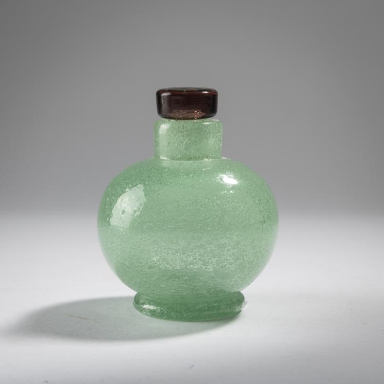 Hauptbild zu Objekt, 'A bollicine' flacon, c. 1932-33, Carlo Scarpa, Venini & C., Murano, 163F 1162