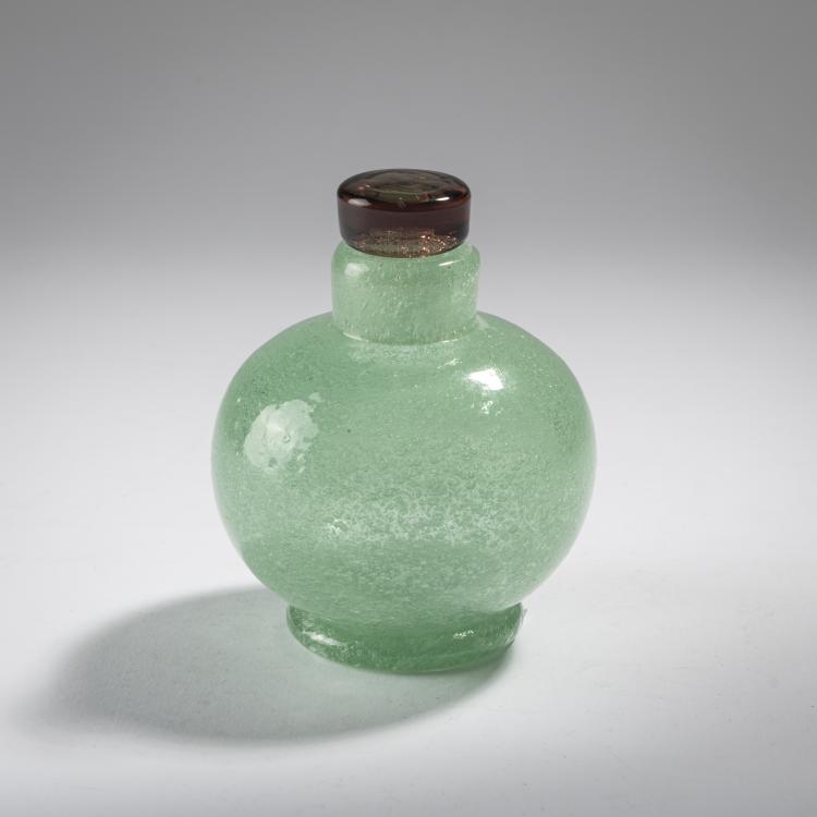 Bild 1 zu Objekt, 'A bollicine' flacon, c. 1932-33, Carlo Scarpa, Venini & C., Murano, 163F 1162