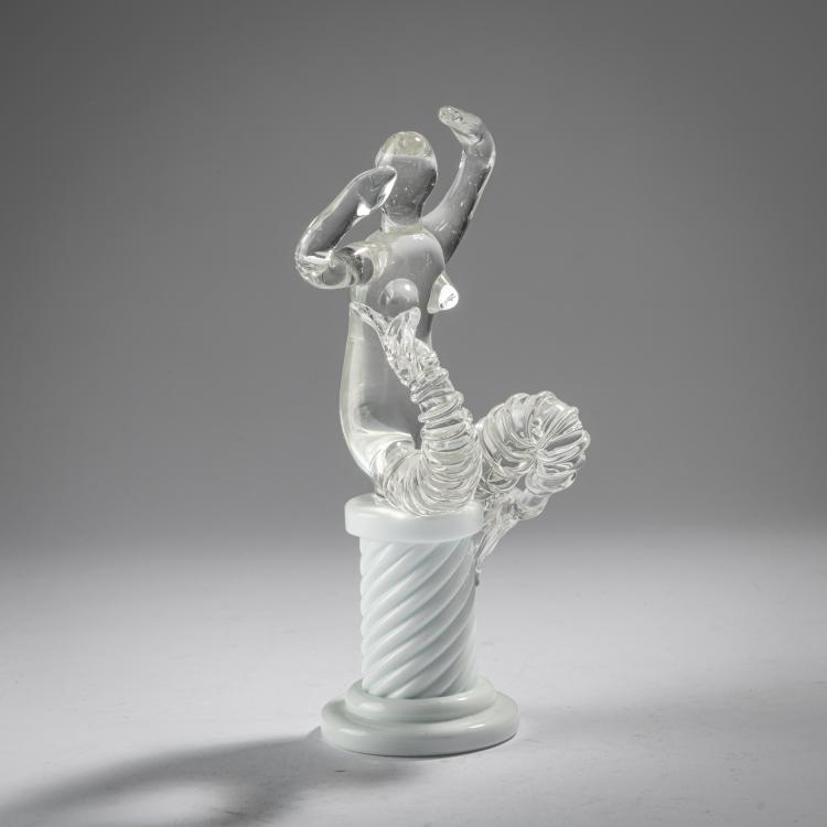 Hauptbild zu Objekt, 'Sirena' table decoration (placeholder) , 1930, Napoleone Martinuzzi, Venini & C., Murano, 163F 1149