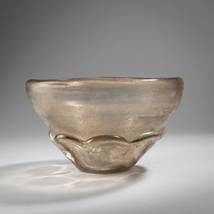 Bild 1 zu Objekt, 'Corroso' bowl, c. 1936, Carlo Scarpa, Venini & C., Murano, 163F 1182