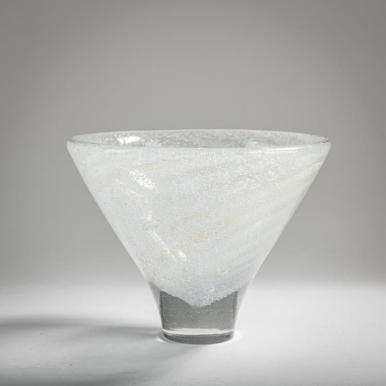 Hauptbild zu Objekt, 'Sommerso a bollicine' vase, c. 1934-36, Carlo Scarpa, Venini & C., Murano, 163F 1166