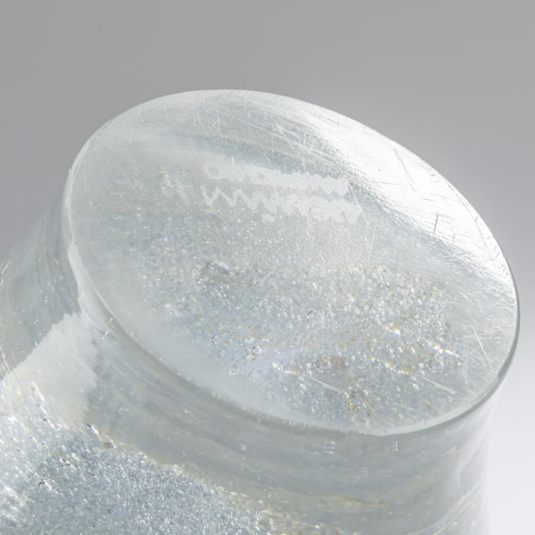 Bild 3 zu Objekt, 'Sommerso a bollicine' vase, c. 1934-36, Carlo Scarpa, Venini & C., Murano, 163F 1166