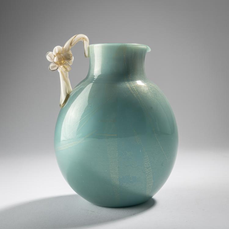 Hauptbild zu Objekt, 'Alga' jug, c.1938, Tomaso Buzzi, Venini & C., Murano, 163F 1191