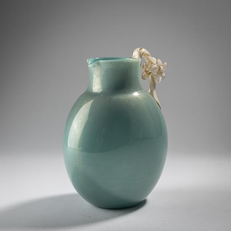 Bild 1 zu Objekt, 'Alga' jug, c.1938, Tomaso Buzzi, Venini & C., Murano, 163F 1191