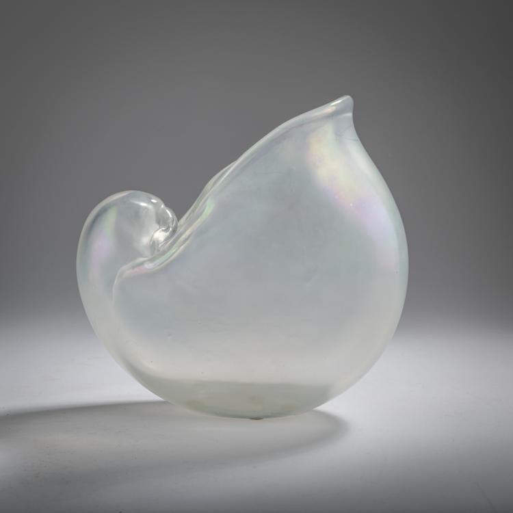 Hauptbild zu Objekt, 'Rainbow shell' vase, c. 1942, Carlo Scarpa, Venini & C., Murano, 163F 1199