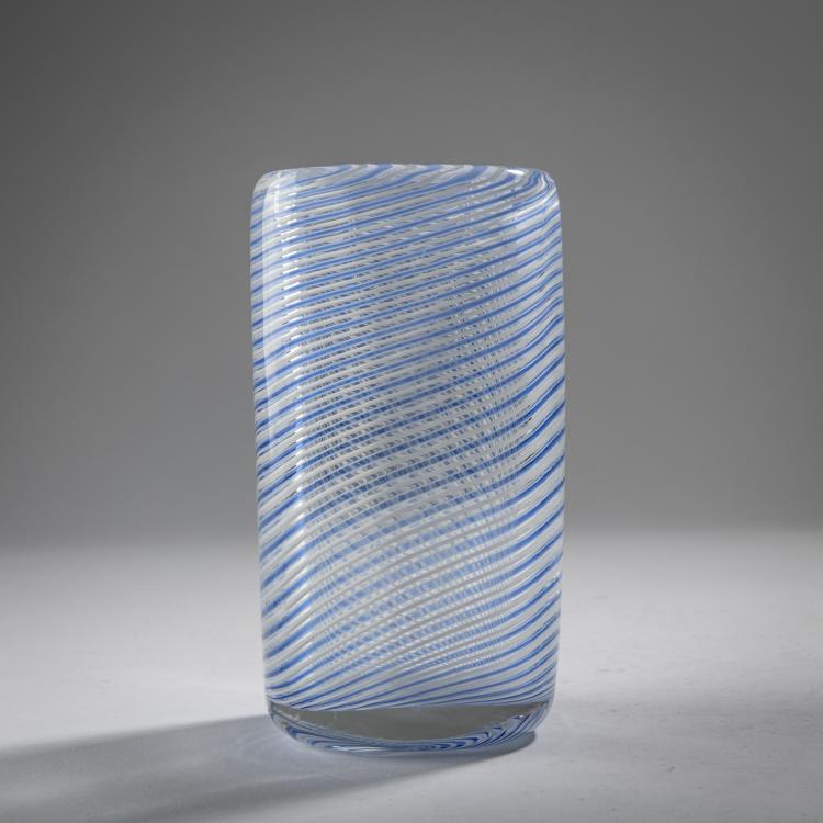 Bild 1 zu Objekt, Vase 'Mezza filigrana', um 1938, Carlo Scarpa, Venini & C., Murano, 163F 1192