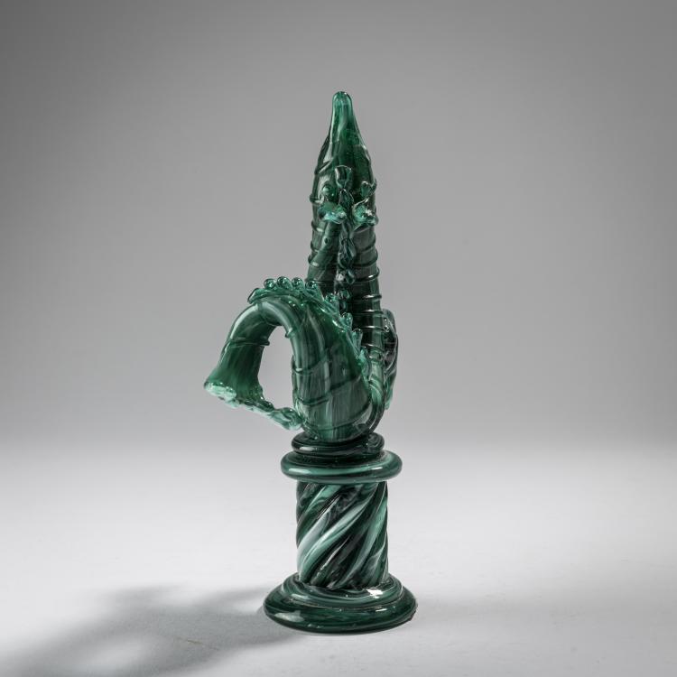 Bild 2 zu Objekt, 'Ippocampo' table decoration (place marker), 1930-41, Napoleone Martinuzzi, Venini & C., Murano, 163F 1151
