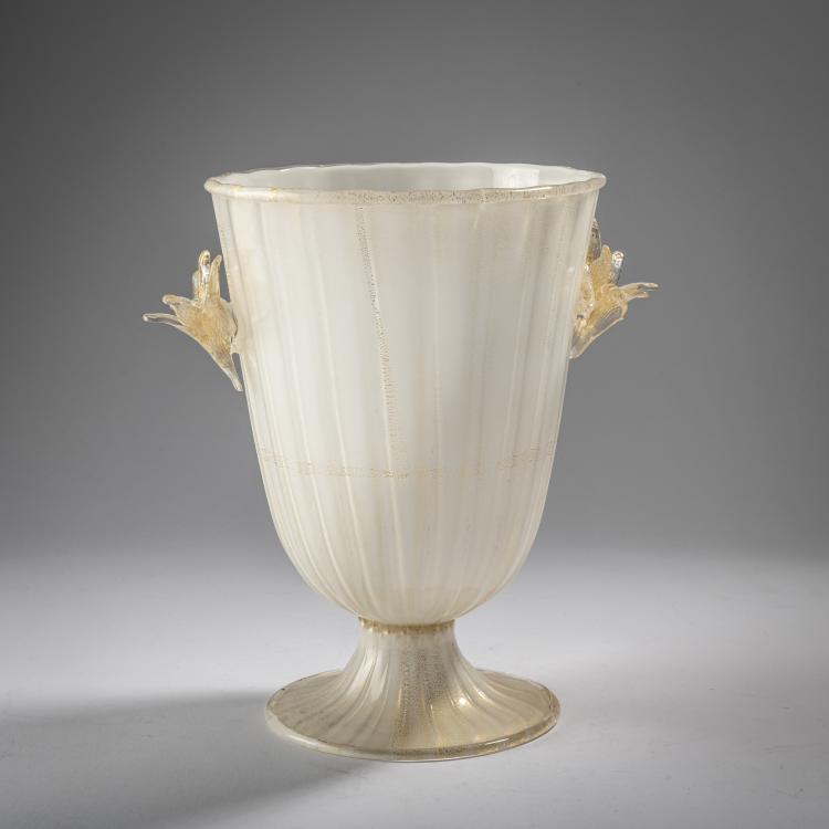 Hauptbild zu Objekt, 'Costolato' vase, c. 1950, Barovier & Toso, Murano, 163F 1202