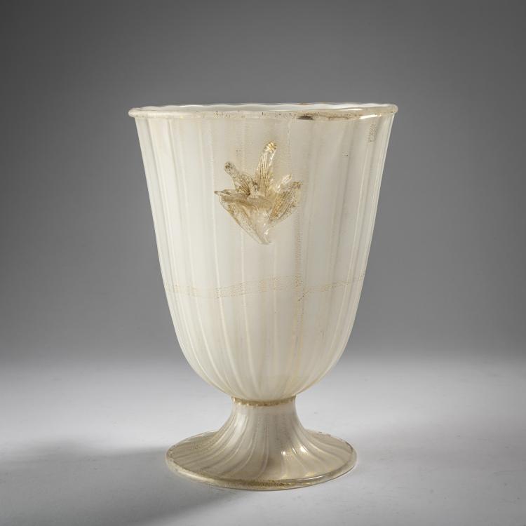 Bild 1 zu Objekt, 'Costolato' vase, c. 1950, Barovier & Toso, Murano, 163F 1202