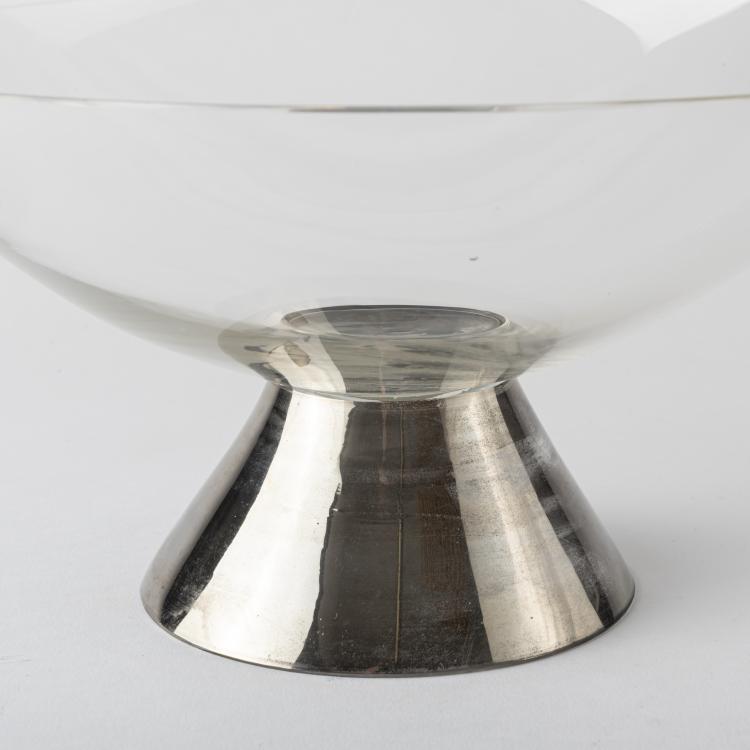 Bild 2 zu Objekt, Stemmed bowl 'Crystal and silver', c. 1932, Tomaso Buzzi (after), Venini & C., Murano (zugeschrieben); Pauly & C., Murano, 163F 1156