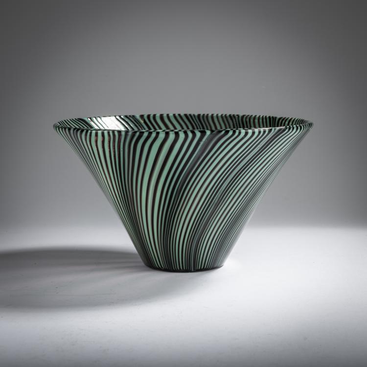 Hauptbild zu Objekt, Schale 'Tessuto', um 1936, Carlo Scarpa, Venini & C., Murano, 163F 1184