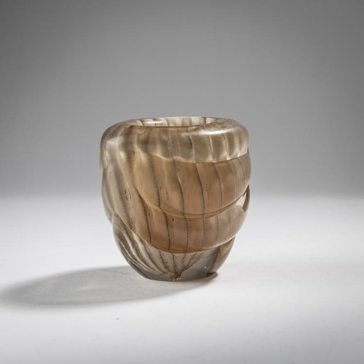 Hauptbild zu Objekt, 'Fumato' vase, 1938-42, Alfredo Barbini, V.A.M.S.A, 163F 1189