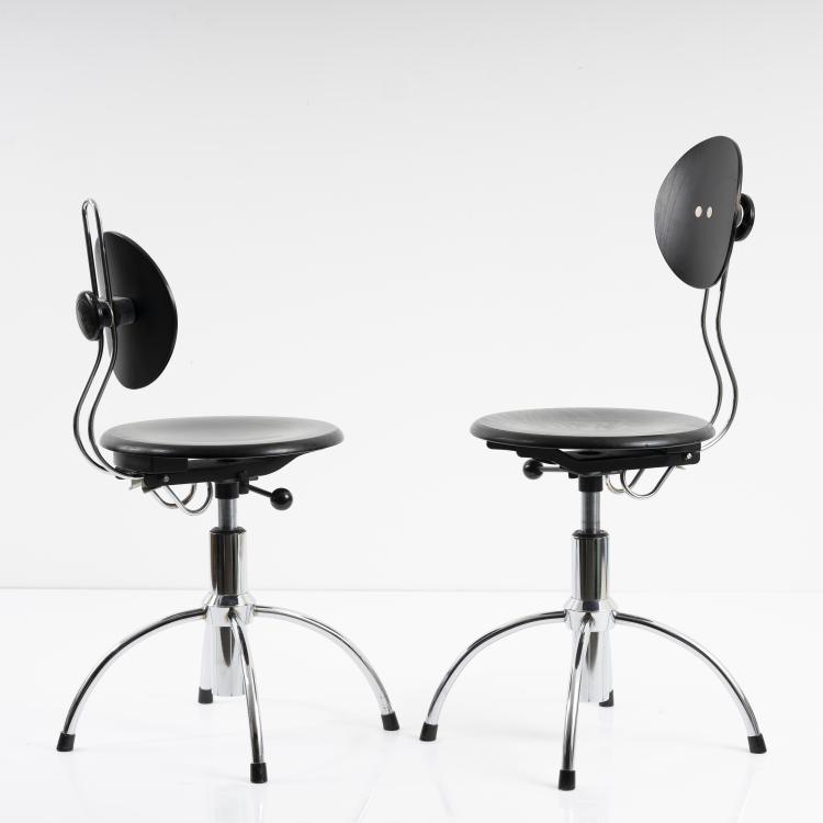 Bild 5 zu Objekt, 2 'SE-41'office chairs, c. 1950, Egon Eiermann, Wilde & Spieth, Esslingen, 163F 1117