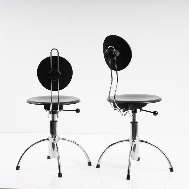 Bild 6 zu Objekt, 2 'SE-41'office chairs, c. 1950, Egon Eiermann, Wilde & Spieth, Esslingen, 163F 1117