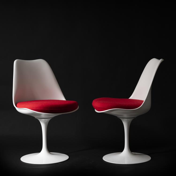Hauptbild zu Objekt, 2 'Tulip' chairs - '151S', 1956, Eero Saarinen, Knoll International, New York, 163F 1124
