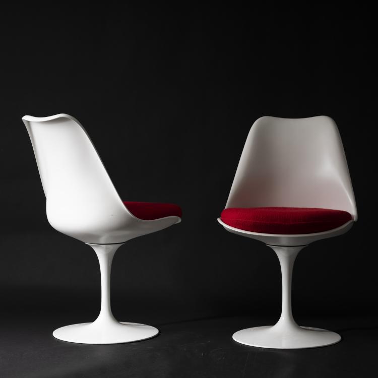 Bild 4 zu Objekt, 2 'Tulip' chairs - '151S', 1956, Eero Saarinen, Knoll International, New York, 163F 1124