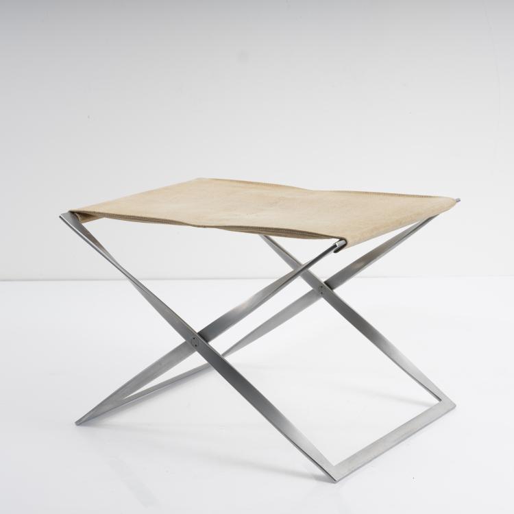 Hauptbild zu Objekt, 'PK-41' - 'PK-91' folding stool, 1961, Poul Kjaerholm, Kold Christensen, Kopenhagen, 163F 1134