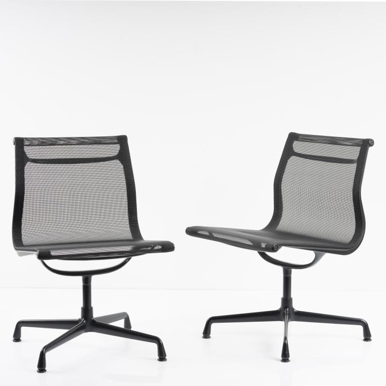Bild 1 zu Objekt, 2 chairs 'Aluminum Group', 1958, Charles Eames,Ray Eames, Vitra Design, Weil am Rhein, 163F 1130