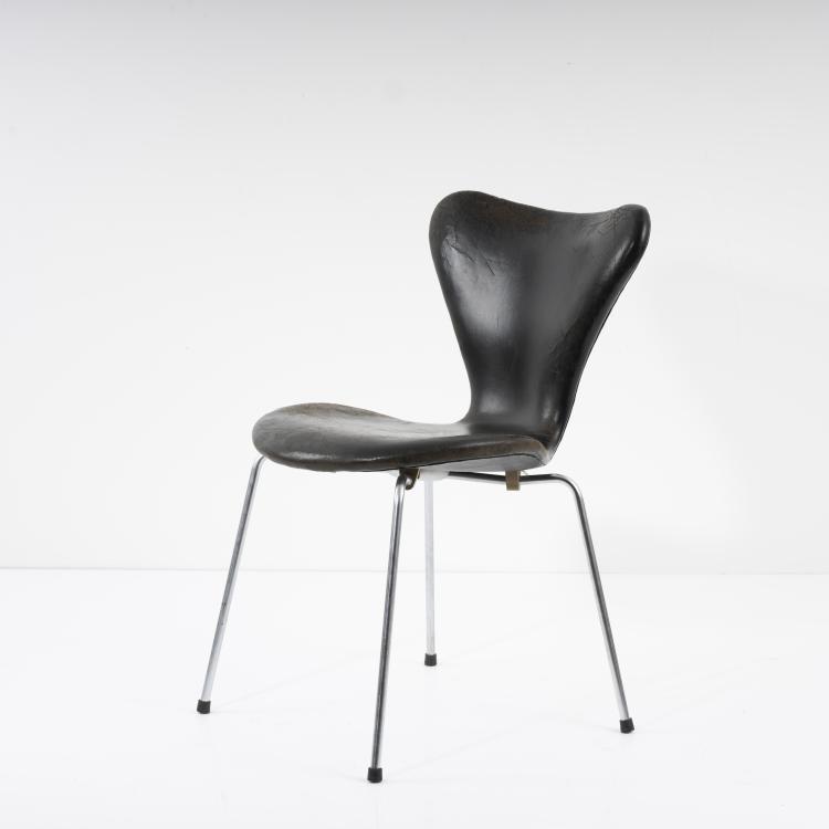 Hauptbild zu Objekt, '3107' chair, 1955, Arne Jacobsen, Hansen, Fritz, Aller&oslash;d, 163F 1123