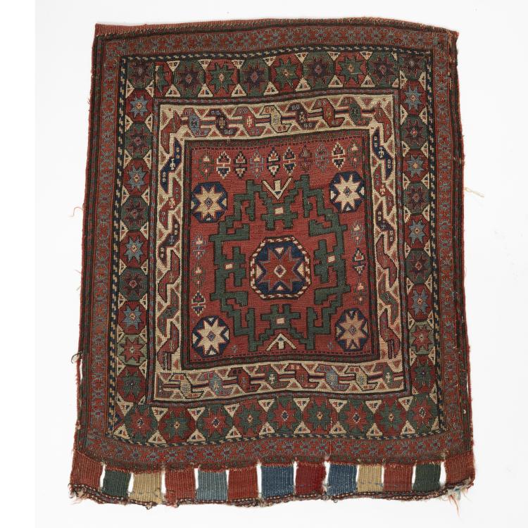 Hauptbild zu Objekt, Part of a saddlebag (khorjin), mid-19th century, Schahsavan, Westpersien, 163F 1234