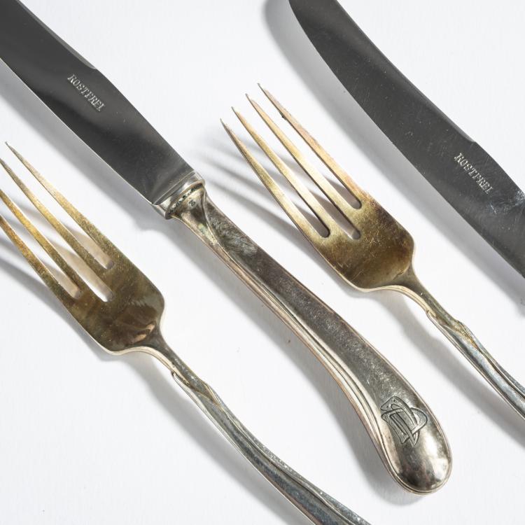 Bild 1 zu Objekt, Fruit cutlery from the 'Tulips' cutlery, 1898/99, Heinrich Vogeler, M. H. Wilkens & S&ouml;hne, Bremen, 162C 423