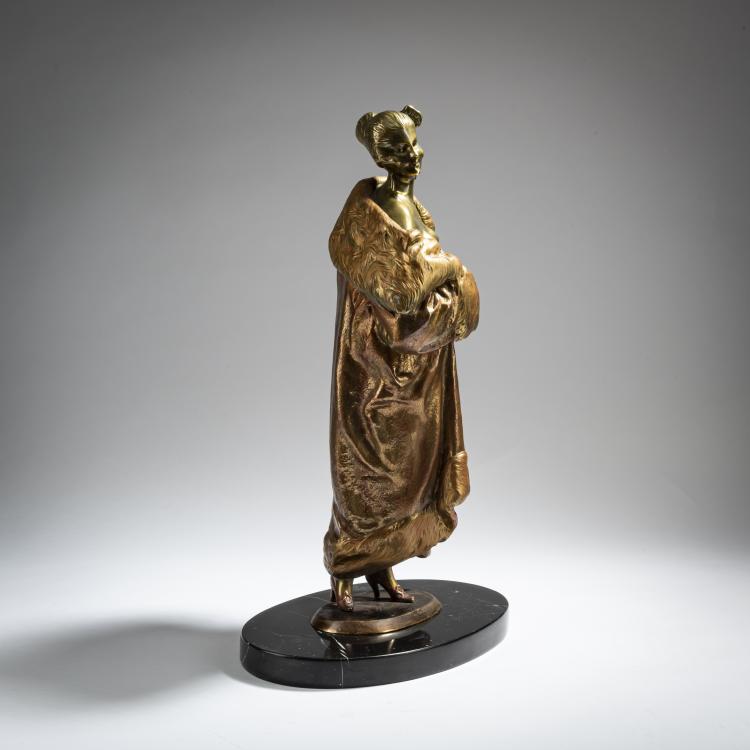 Bild 1 zu Objekt, Frau im Pelzmantel, um 1928, Bruno Zach, 162C 317