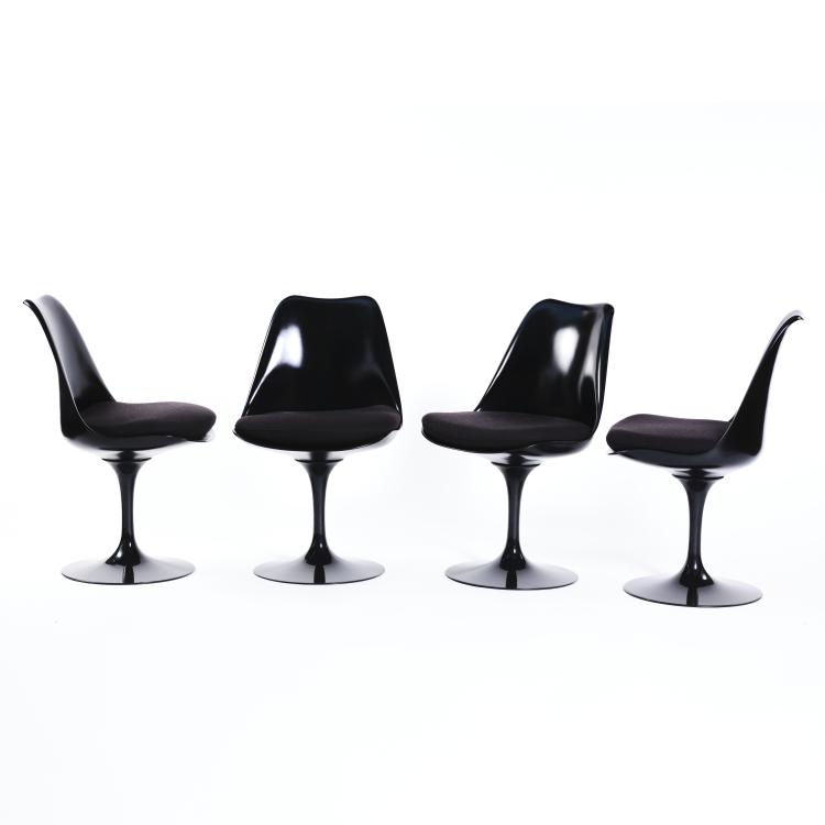 Hauptbild zu Objekt, Vier St&uuml;hle 'Tulip' - '151S', 1956, Eero Saarinen, Knoll International, New York, 163C 519