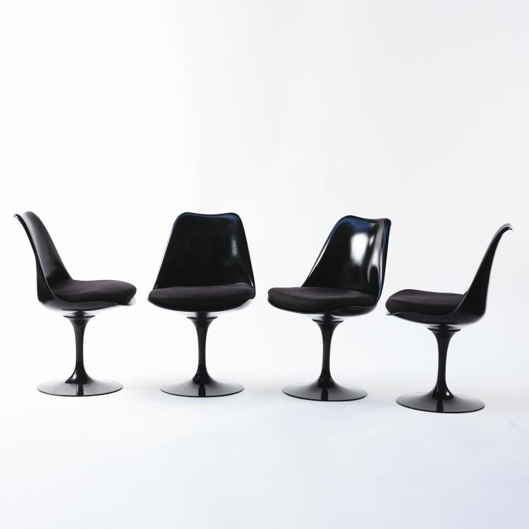 Bild 1 zu Objekt, Vier St&uuml;hle 'Tulip' - '151S', 1956, Eero Saarinen, Knoll International, New York, 163C 519