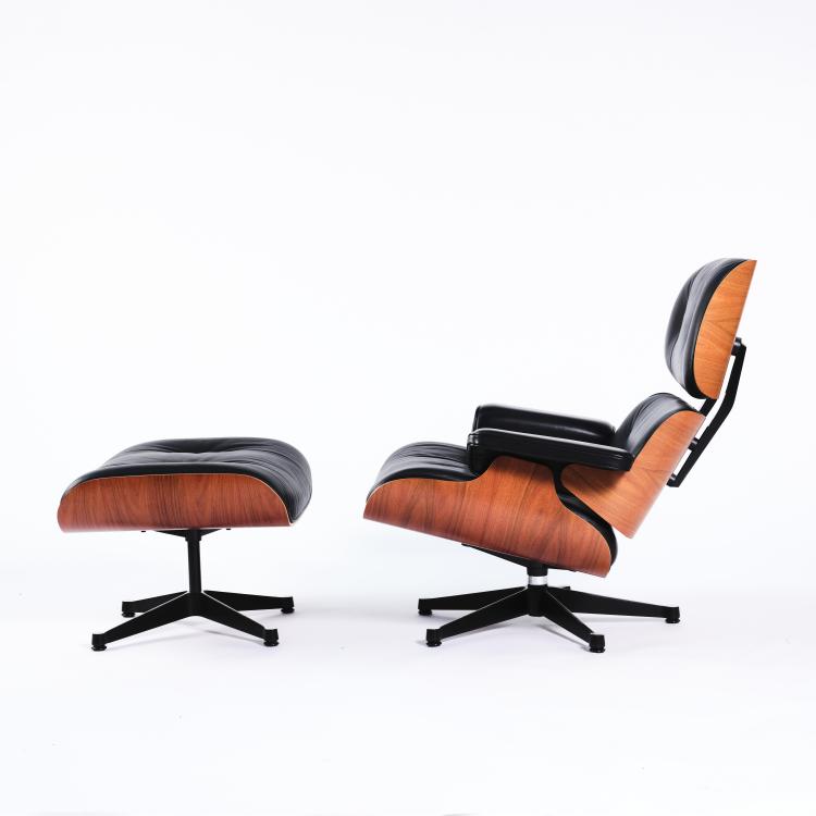 Bild 6 zu Objekt, 'Lounge chair XL' mit Ottoman, 1956, Charles Eames,Ray Eames, Vitra Design, Weil am Rhein, 163C 523