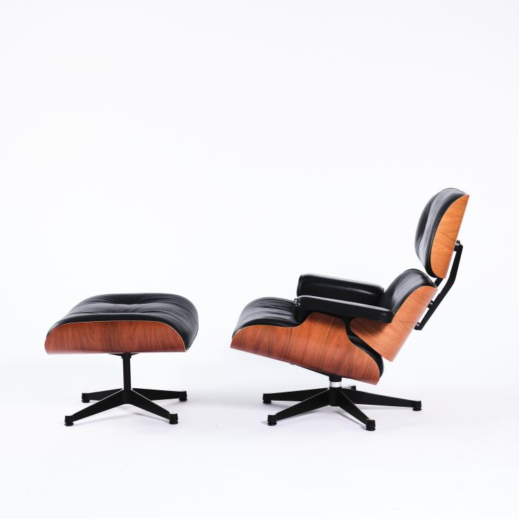 Bild 7 zu Objekt, 'Lounge chair XL' mit Ottoman, 1956, Charles Eames,Ray Eames, Vitra Design, Weil am Rhein, 163C 523