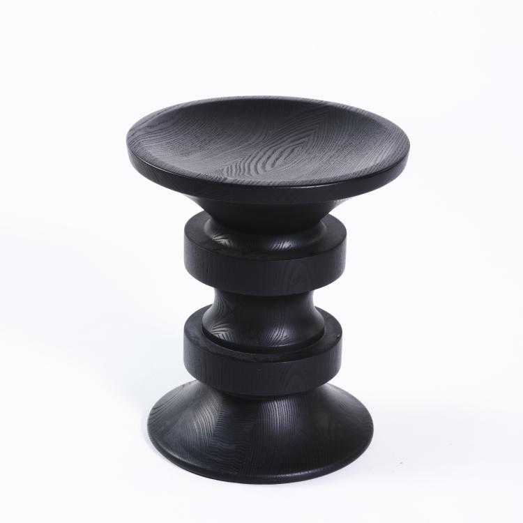 Hauptbild zu Objekt, Hocker 'Stool D' - 'black edition', 1960, Ray Eames, Vitra, Weil, 163C 536