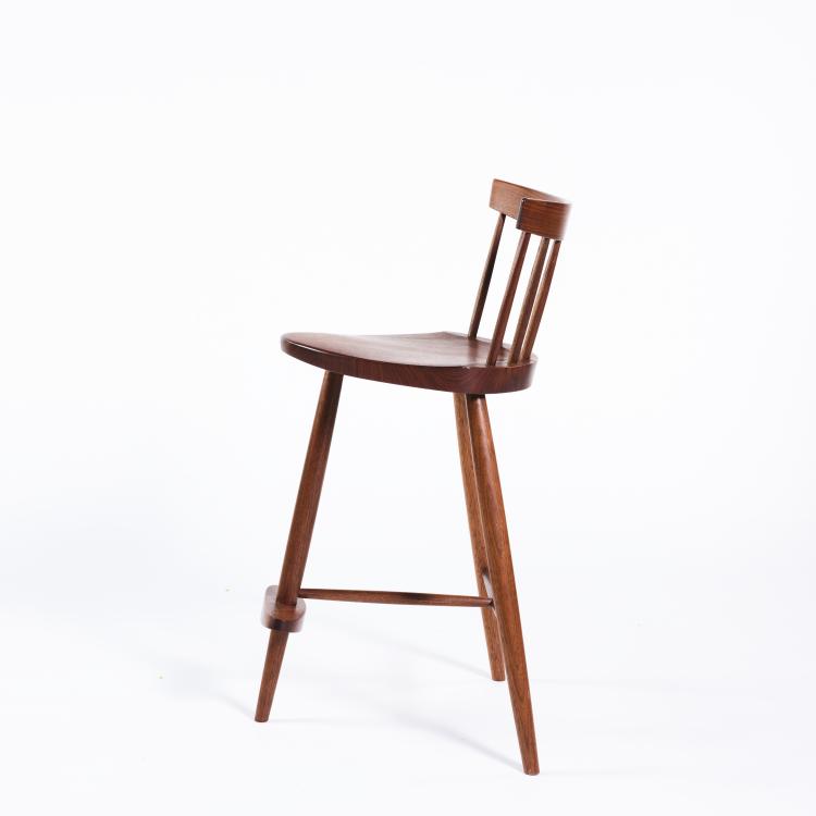 Bild 1 zu Objekt, 'Mira' barstool with footrest, 1963, Mira Nakashima, Nakashima Studios, New Hope, Pennsylvania, 163C 537