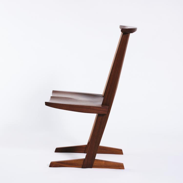 Bild 1 zu Objekt, 'Conoid chair', 1988, Mira Nakashima, Nakashima Studios, New Hope, Pennsylvania, 163C 538
