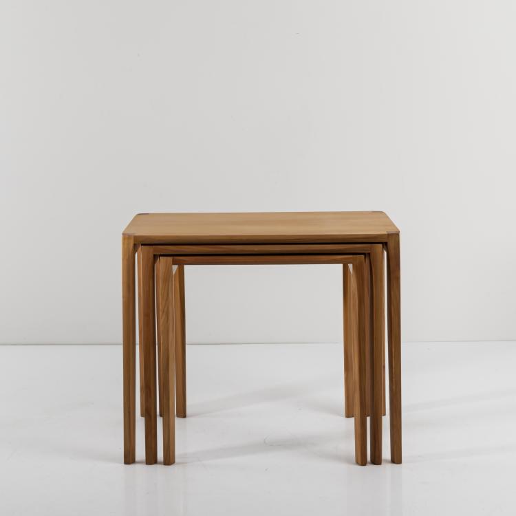 Hauptbild zu Objekt, 3 nesting tables, c. 1955, Rex Raab, Renz, Wilhelm, B&ouml;blingen, 164B 389