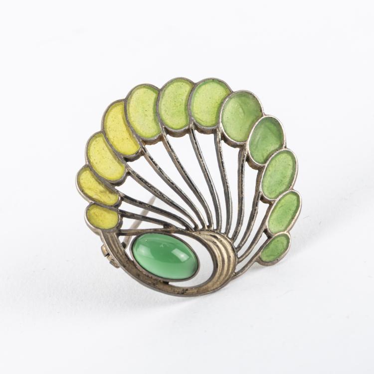 Bild 2 zu Objekt, Brooch 'Plique-&agrave;-jour', c. 1902, Levinger, Heinrich, Pforzheim, 162C 415