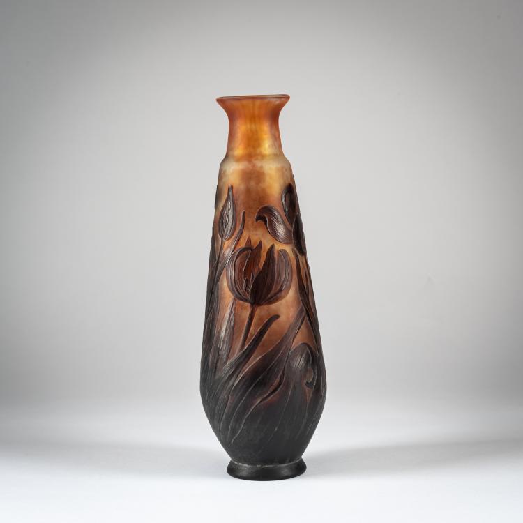 Bild 1 zu Objekt, Vase 'Tulipes' um 1898-1900, Emile Gall&eacute;, Gall&eacute;, Emile, Nancy, 162B 145