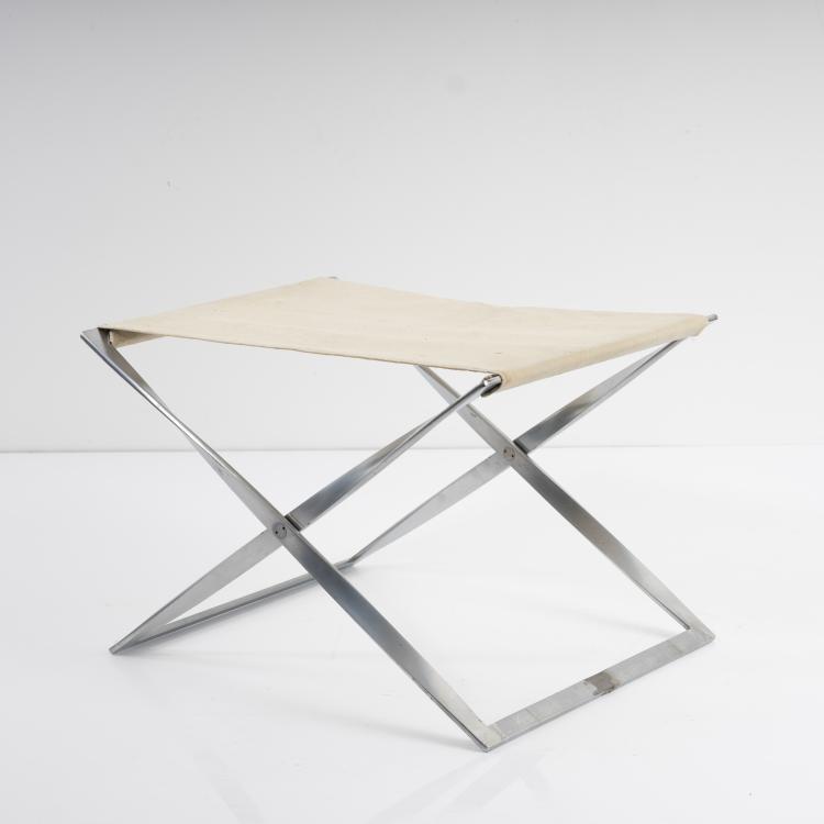 Hauptbild zu Objekt, 'PK-41' - 'PK-91' folding stool, 1961, Poul Kjaerholm, Kold Christensen, Kopenhagen, 163F 1135