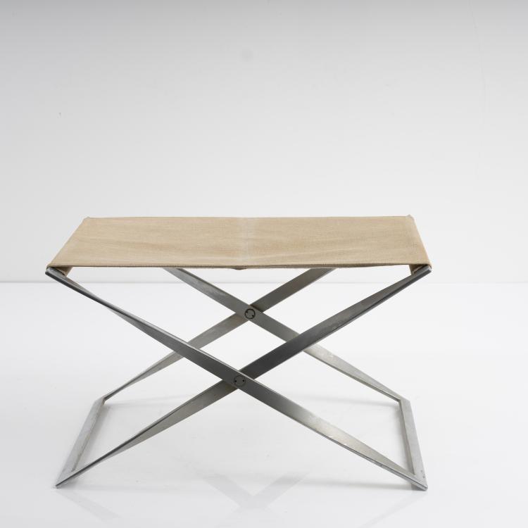 Hauptbild zu Objekt, 'PK-41' - 'PK-91' folding stool, 1961, Poul Kjaerholm, Kold Christensen, Kopenhagen, 163F 1136