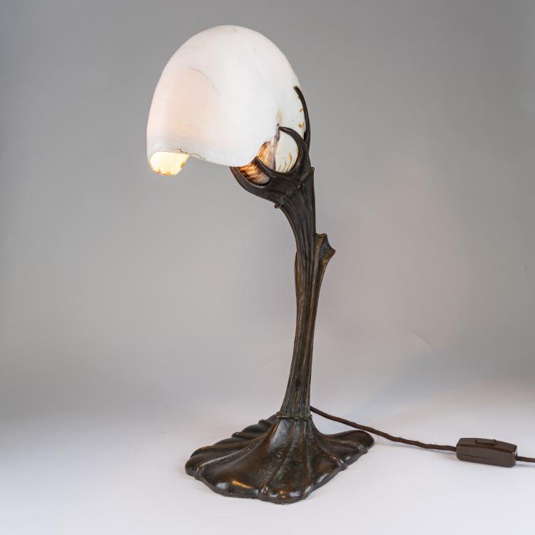 Bild 1 zu Objekt, Nautilus-Tischleuchte, um 1900, Gustav Gurschner, Krupp, Arthur, Kunst-Erzgiesserei, Wien, 162C 295