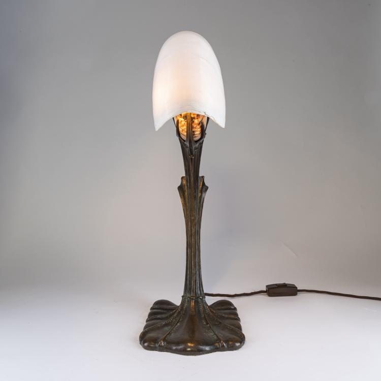 Bild 2 zu Objekt, Nautilus-Tischleuchte, um 1900, Gustav Gurschner, Krupp, Arthur, Kunst-Erzgiesserei, Wien, 162C 295