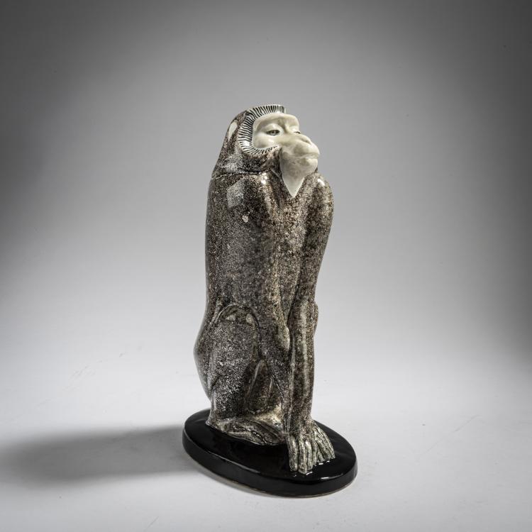 Hauptbild zu Objekt, Pavian, 1912-16, Eduard Klablena, Langenzersdorf, 162C 488