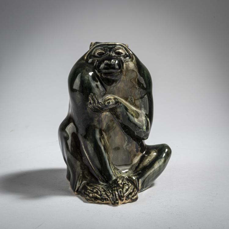 Hauptbild zu Objekt, Baboon, c. 1920, Eduard Klablena, Langenzersdorf, 162C 491