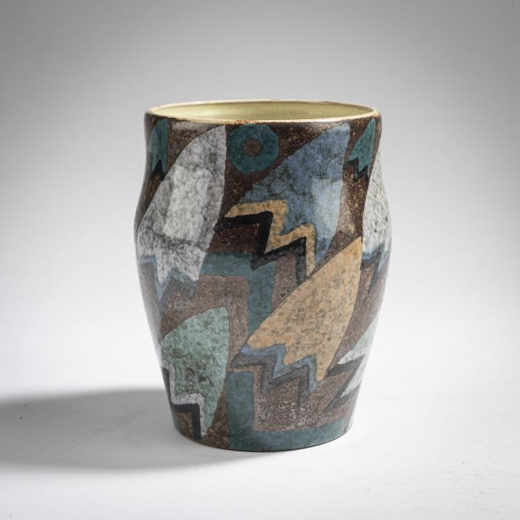 Hauptbild zu Objekt, 'Leaves' vase, c. 1920, Eduard Klablena, Langenzersdorf, 162C 493
