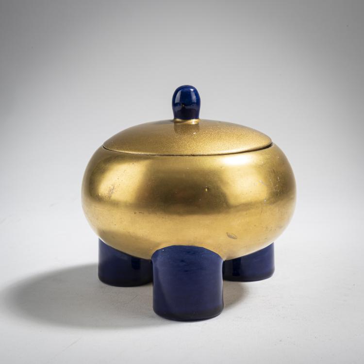 Hauptbild zu Objekt, 'Dose Nr. 5', um 1906, Bertold L&ouml;ffler, Wiener Keramik, 162C 525