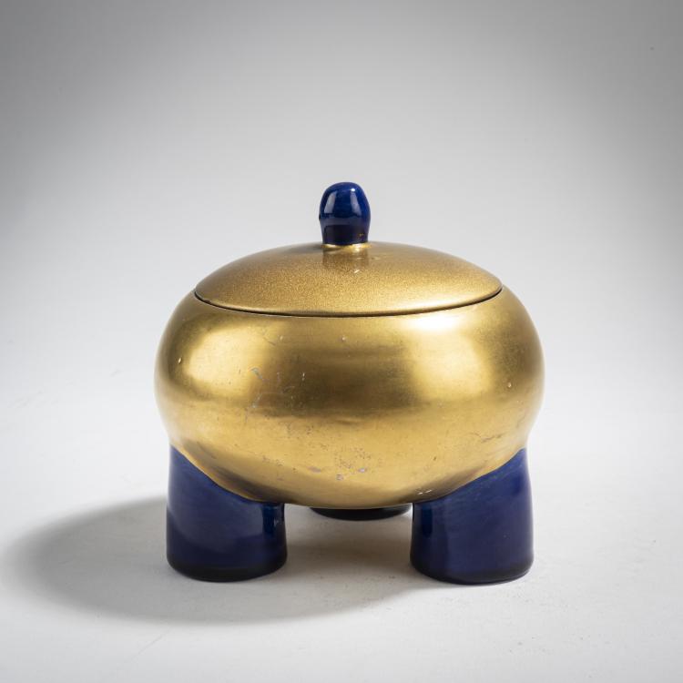 Bild 1 zu Objekt, 'Dose Nr. 5', um 1906, Bertold L&ouml;ffler, Wiener Keramik, 162C 525