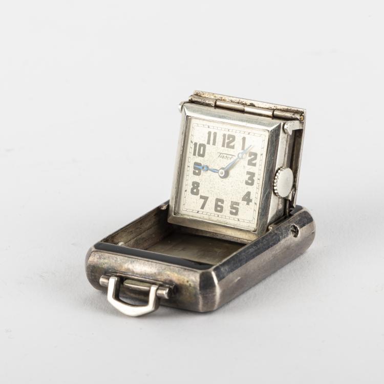 Hauptbild zu Objekt, Travel clock, 1920s, Tissot, Schweiz, 162C 417