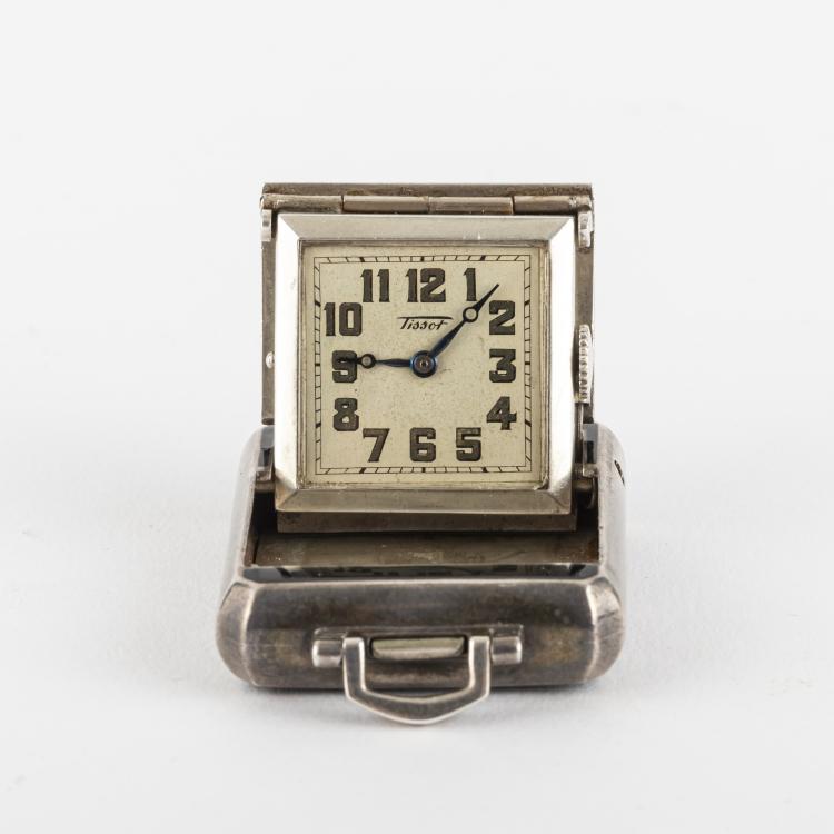 Bild 1 zu Objekt, Travel clock, 1920s, Tissot, Schweiz, 162C 417